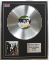 THE CLASH /LTD EDITION CD PLATINUM DISC/RECORD/ THE CLASH
