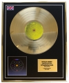 COLDPLAY /LTD. EDITION CD GOLD DISC/RECORD/ MUSIC OF THE SPHERES