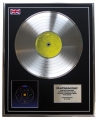 COLDPLAY /LTD EDITION CD PLATINUM DISC/RECORD/ MUSIC OF THE SPHERES