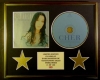 CHER/CD DISPLAY/ LIMITED EDITION/COA/BELIEVE