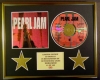 PEARL JAM/CD DISPLAY/LIMITED EDITION/COA/TEN